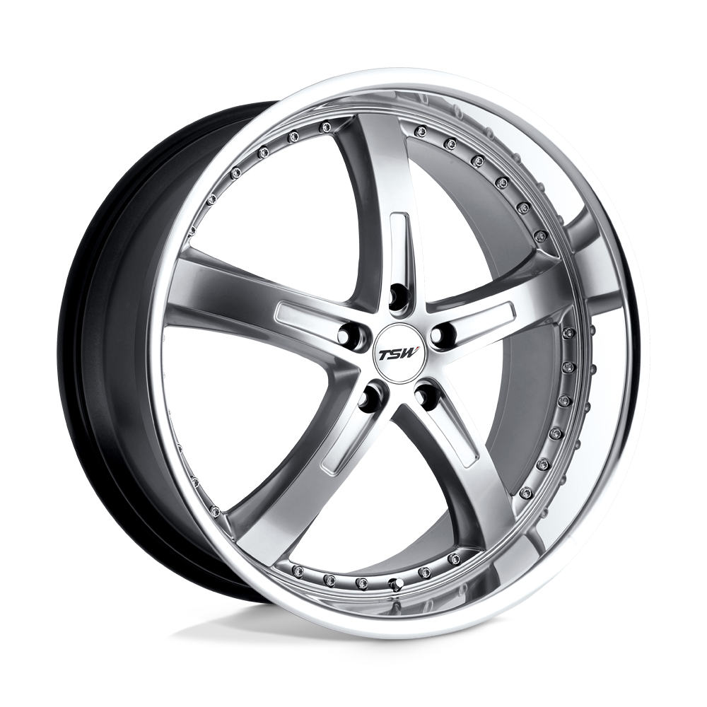 TSW TWJAR JARAMA HYPER SILVER W/ MIRROR CUT LIP - 5X120