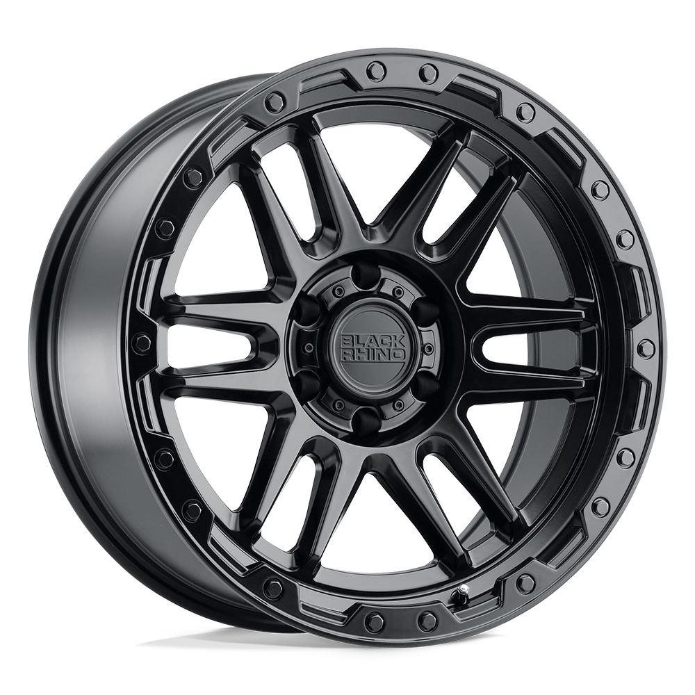 Black Rhino Hard Alloys BRAPC APACHE MATTE BLACK W/ BLACK BOLTS - 6X5.5