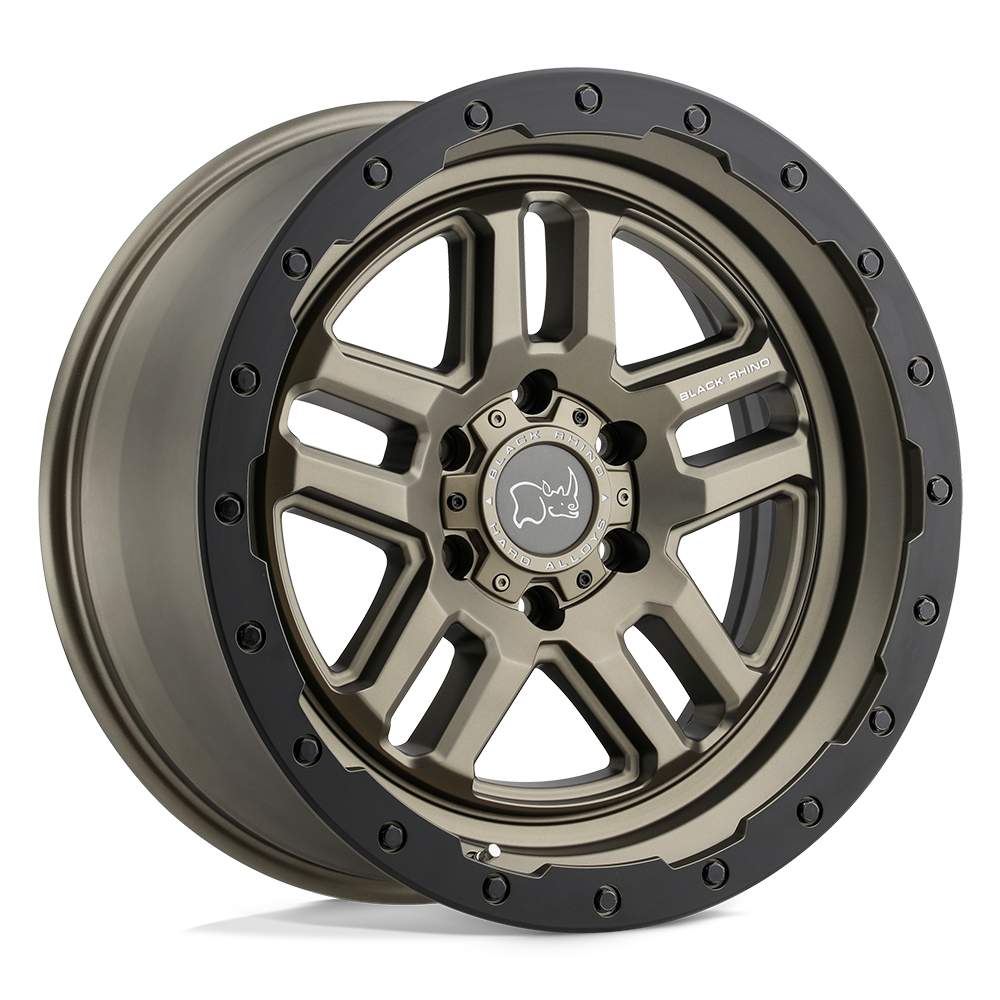 Black Rhino Hard Alloys BRBTW BARSTOW MATTE BRONZE W/ MATTE BLACK RING - 5X120