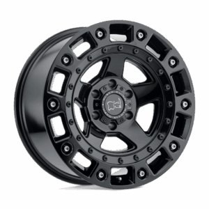 Black Rhino Hard Alloys BRCNC CINCO GLOSS BLACK W/ STAINLESS BOLT - 6X5.5