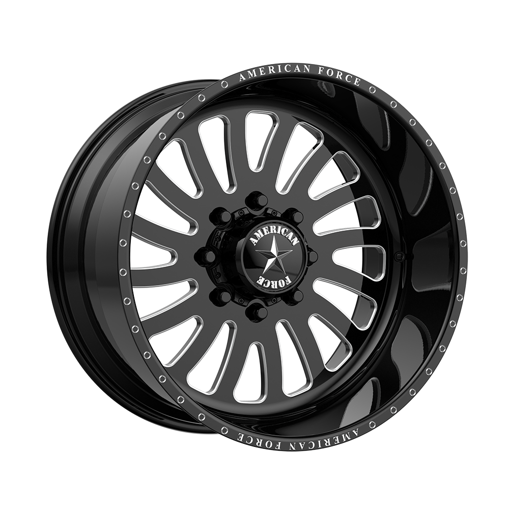 American Force AW74R OCTANE GLOSS BLACK MACHINED - 8X180