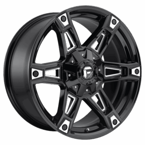 Fuel 1PC FC622 DAKAR GLOSS BLACK MILLED - 5X4.5/5.0