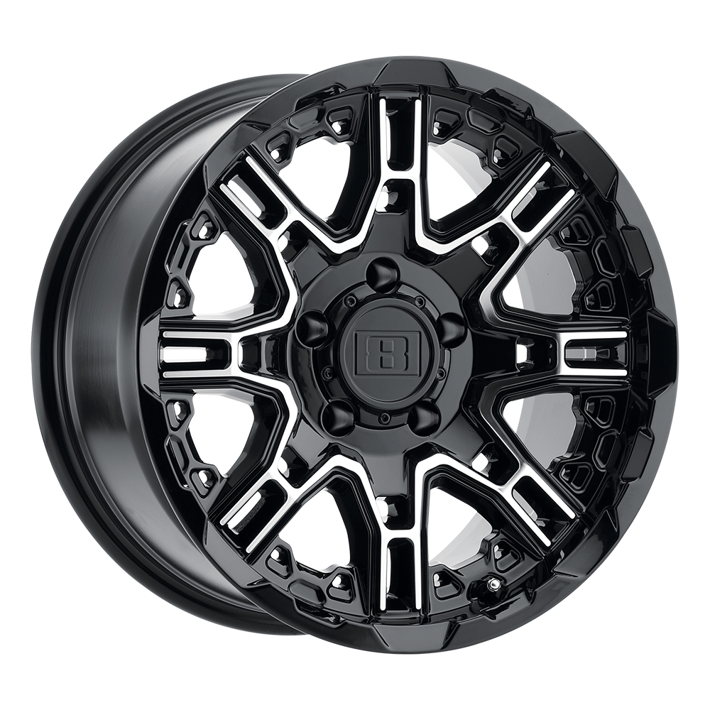 Level 8 LELST SLINGSHOT GLOSS BLACK W/ MACHINED FACE - 5X5.5