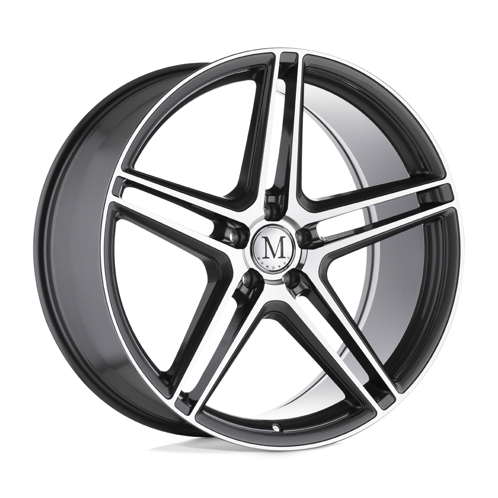 Mandrus MNBMN BREMEN GLOSS GUNMETAL W/ MIRROR CUT FACE - 5X112
