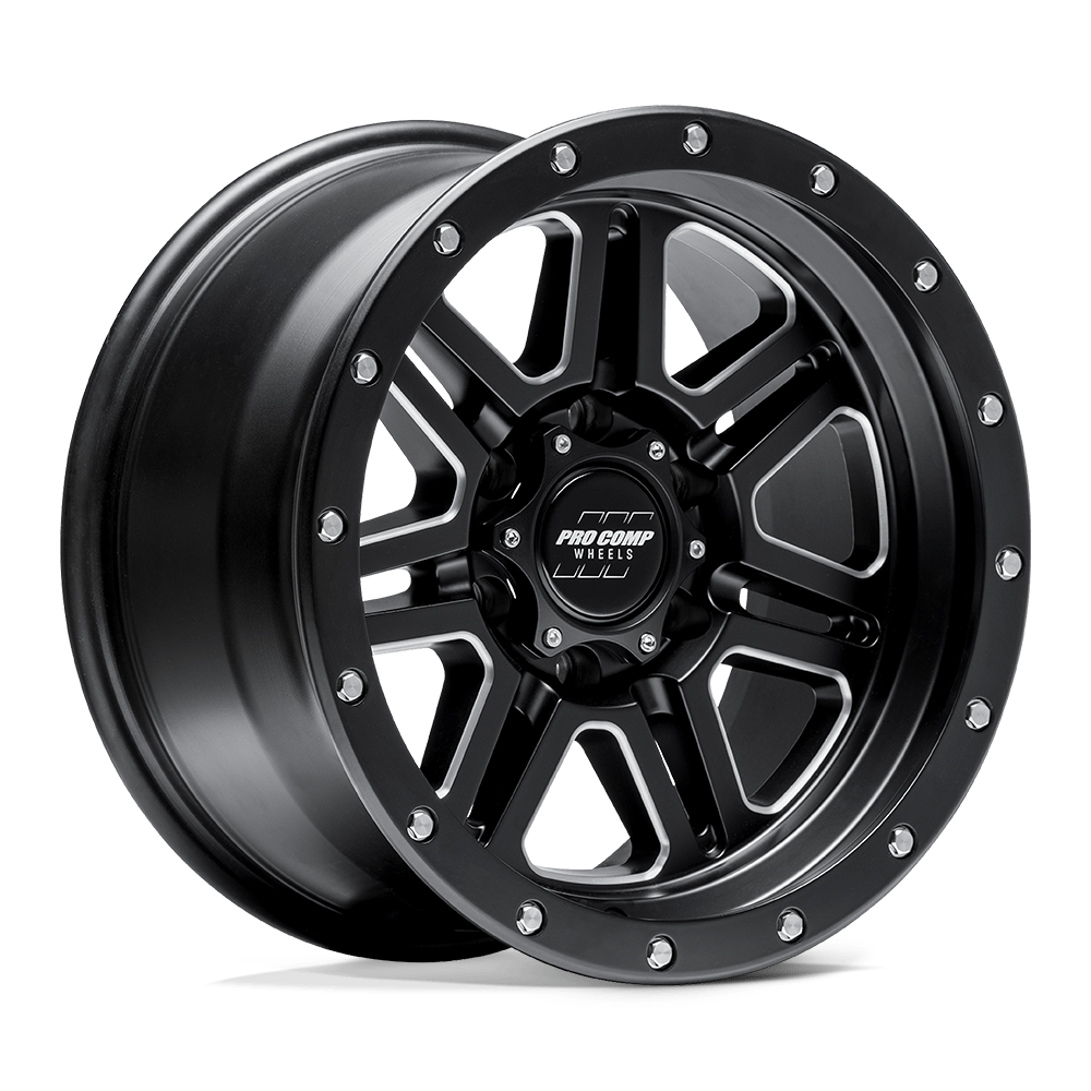 Pro Comp Alloys PA062 APEX SATIN BLACK MILLED - 6X5.5