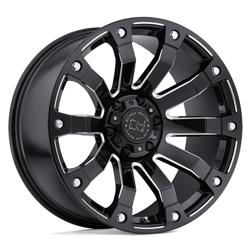 Black Rhino Hard Alloys BRSLK SELKIRK GLOSS BLACK MILLED - 5X5.0