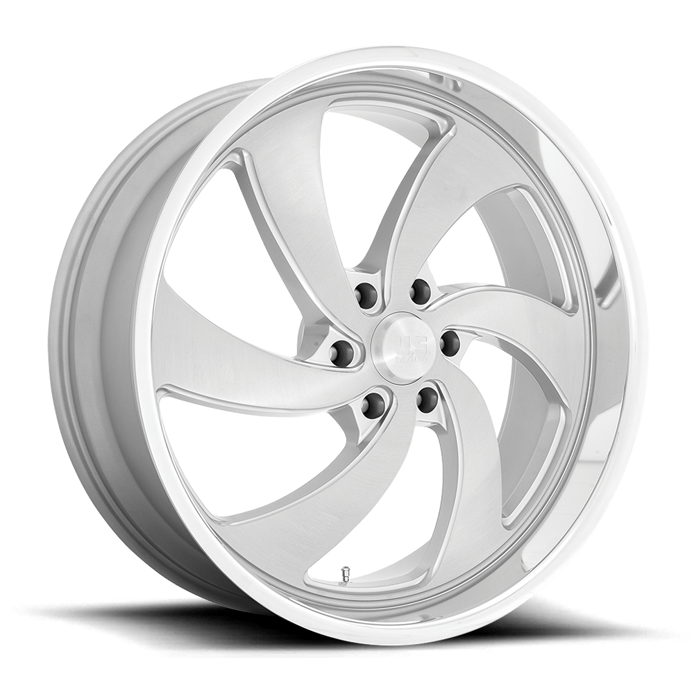 US Mag 1PC UC134 DESPERADO SILVER BRUSHED FACE MILLED DIAMOND CUT MILLED - 6X5.5